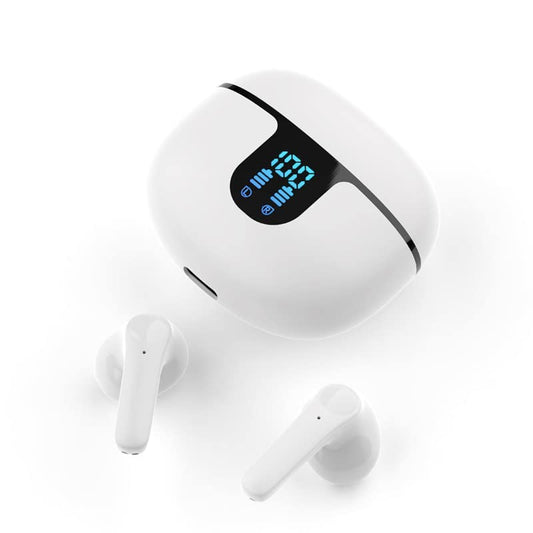Rawrr Bluetooth austiņas - IPX7 ūdensizturīgas, 5.1 HiFi stereo, LED displejs, skārienvadība, iOS un Android.