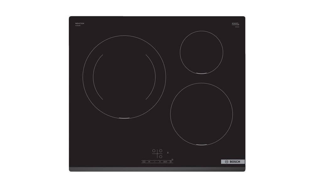 Bosch PUJ631BB5E TouchSelect indukcijas plīts virsma, 60 cm, 3 zonas, 28 cm, melna