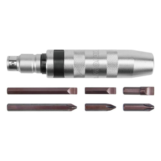 Yato YT2801 trieciena skrūvgriezis - 6 biti, ergonomisks dizains, jaudīgs un kompakts, ideāls remontdarbiem.