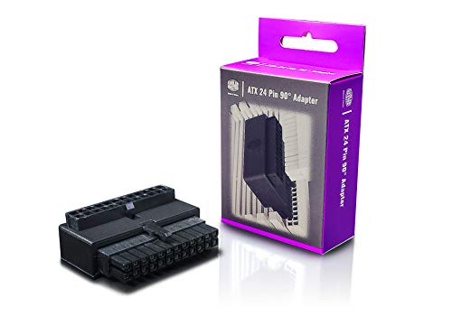 Cooler Master ATX 24-Pin 90-degree adapter - cleaner installation, universal compatibility, power cable connection.