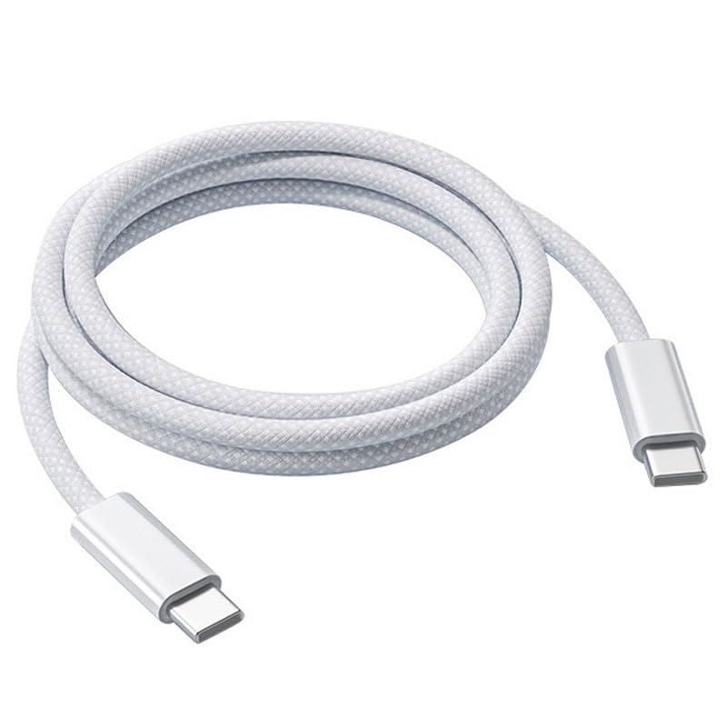 USB C kabelis iPhone, USB C uz USB C, 1m ātrās uzlādes kabelis iPhone 17 Air/16 Pro Max/15 Plus/17E/16E, iPad Pro 10/11th, Google Pixel 9/8, Samsung Galaxy S23/S24