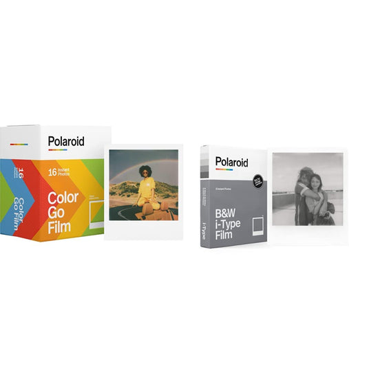 Polaroid - 6017 - Polaroid tūlītējā filma — dubultais iepakojums un - 6001 - tūlītējā melnbaltā filma i-Type
