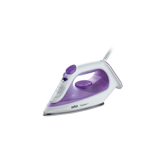 Braun TexStyle 1 V-tvaika gludeklis - SuperCeramic pārklājums, 2000 W, ātra uzsilšana, Eco režīms, 220 ml uzpilde.