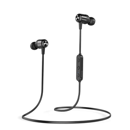 Bluetooth austiņas - bezvadu, CVC 8.0 mikrofons, 20 stundu akumulatora darbības laiks, IPX7 ūdensizturīgas, sporta skriešanai.
