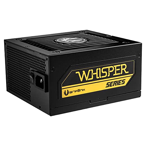 Bitfenix Whisper M 850W - 80 Plus Gold, modular design, ultra-quiet, efficient power supply for gaming PCs, excellent cable management.