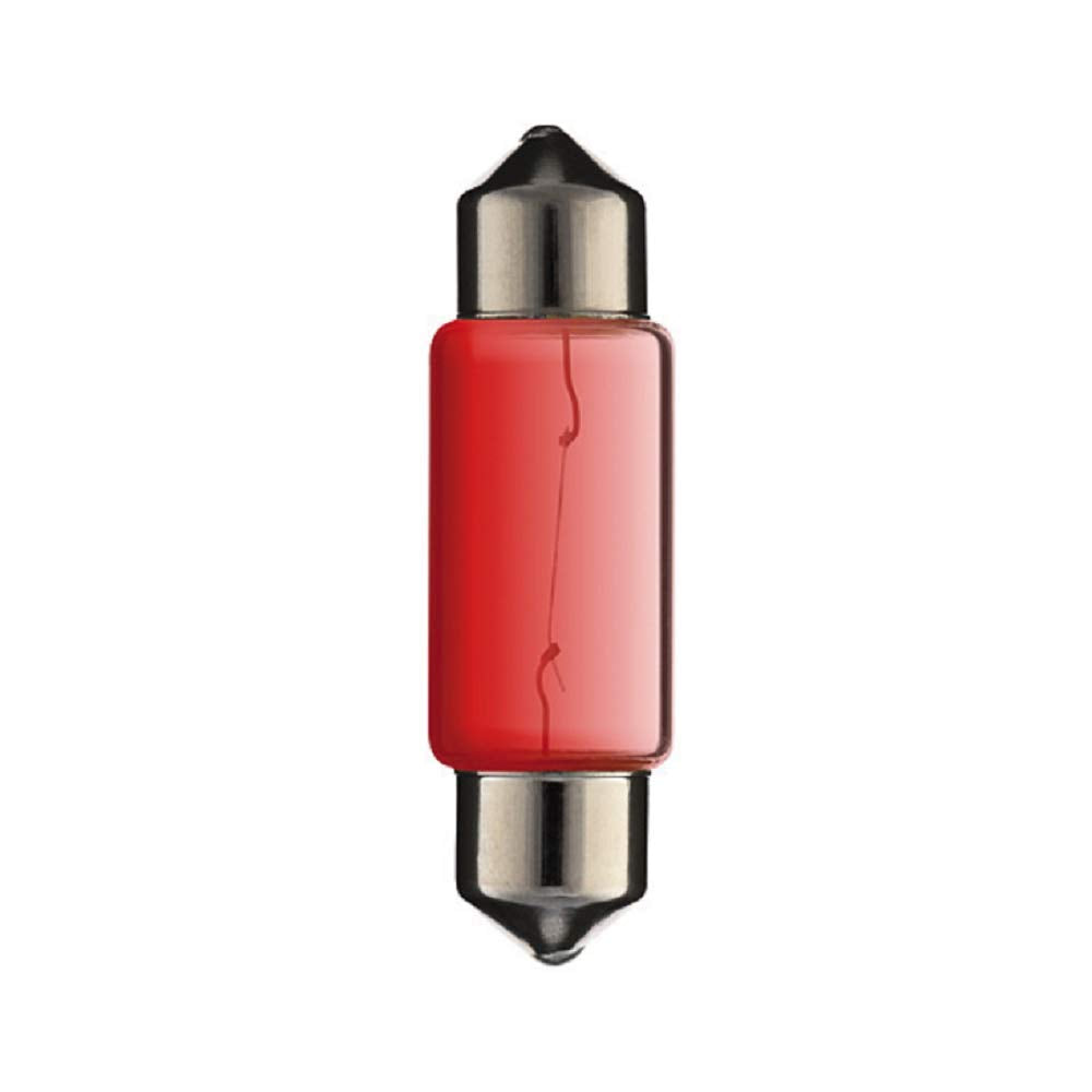 12V 5W SV8.5 10x36MM SARKANS SOFFITTE AUTO SPULDZE Gaismas lampas bagāžnieka apgaismojumam iekšējās lampas signālu gaismas aizmugurējās gaismas Festoons