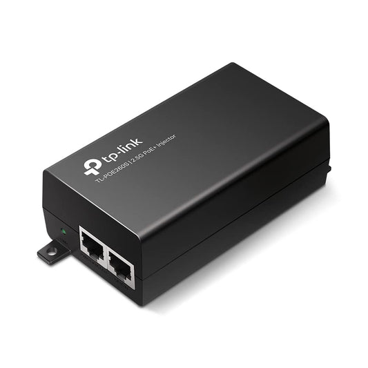 TP-Link POE260S PoE inžektors, 2 × 2,5 Gbps porti, saderīgs ar IEEE802.3af/at, kopējā jauda līdz 30W, sienas montāža un darbvirsmas dizains, Plug-and-Play
