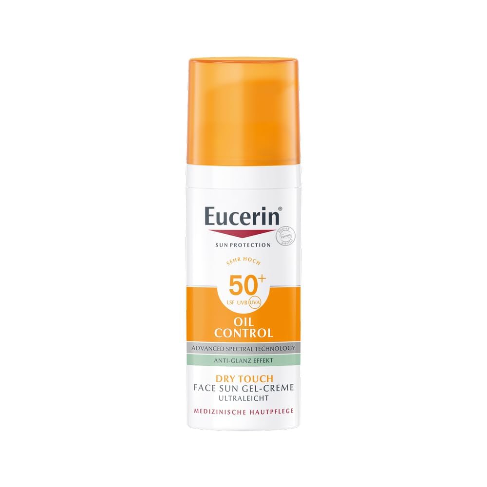 Eucerin Oil Control saules aizsarggelkrēms sejai SPF 50+, 50 ml