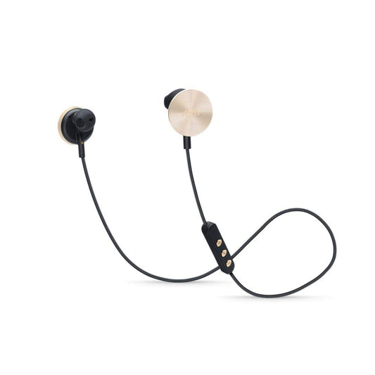 i.am+ BUTTONS Wireless Bluetooth Headphones - Black/Gold, sleek design, superior sound quality, comfortable fit