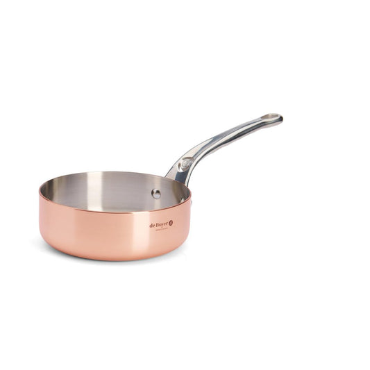 de Buyer Taisna sautēšanas panna no vara PRIMA MATERA - 16 cm, izturīga, vienmērīga siltuma izkliede, profesionāla kvalitāte