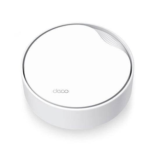 TP-Link Deco X50-PoE Wi-Fi 6 Mesh WLAN komplekts (1 iepakojums), AX3000 divjoslu maršrutētājs un atkārtotājs (atbalsta PoE un DC barošanu, 2.5G ports + 1G ports, WPA3, ieteicams mājām ar 1-2 guļamistabām)