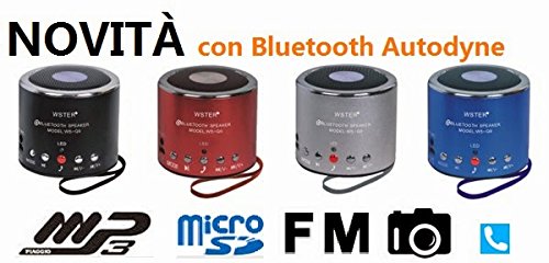 AntDau71 - Mini skaļrunis WS-Q9 Bluetooth Pārnēsājamais skaļrunis Universāls audio radio MP3 atskaņotājs CW196