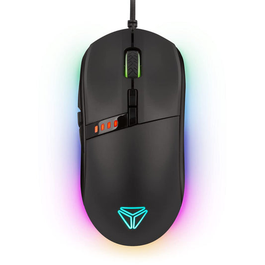 Yenkee spēļu pele, programmējama, RGB Panzer - ergonomisks dizains, pielāgojami taustiņi, krāsains apgaismojums.