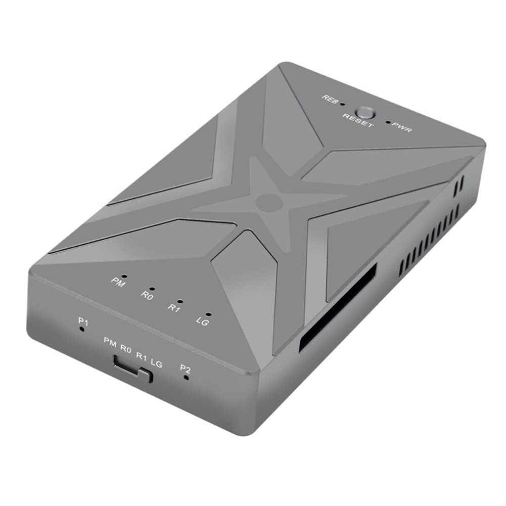 Sirxlevcy M.2 NVME SSD Dual Bay - Supports M.2 NVME SSDs, Type-C USB3.2 GEN2 20Gbps for fast data transfer.