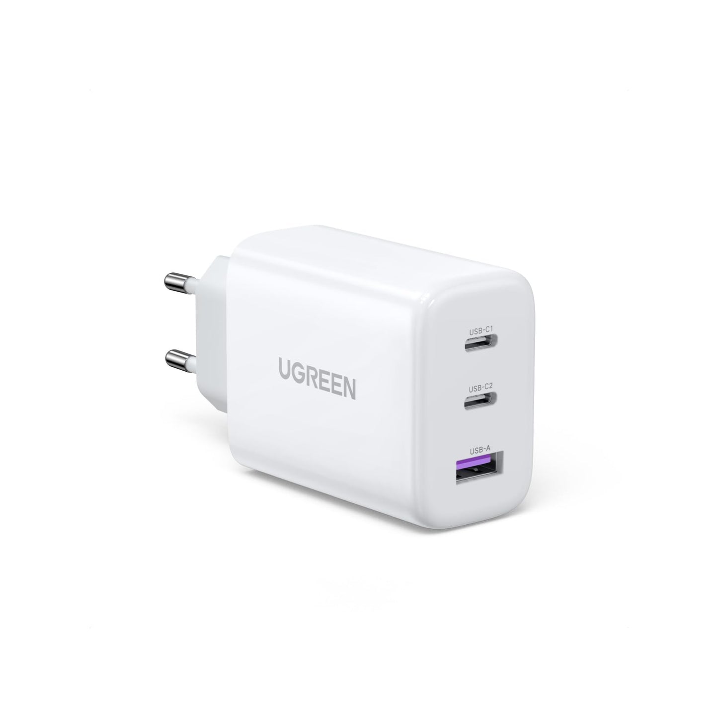 UGREEN USB C lādētājs 65W, 3 portu kompakts tīkla adapteris, PPS ātrās uzlādes lādētājs