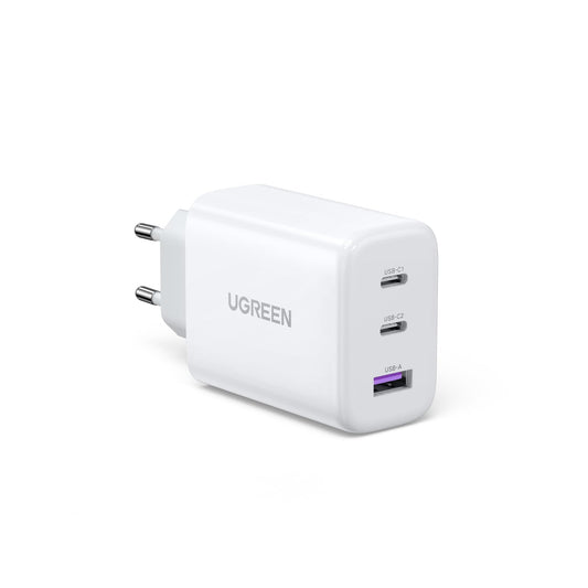 UGREEN USB C lādētājs 65W, 3 portu kompakts tīkla adapteris, PPS ātrās uzlādes lādētājs