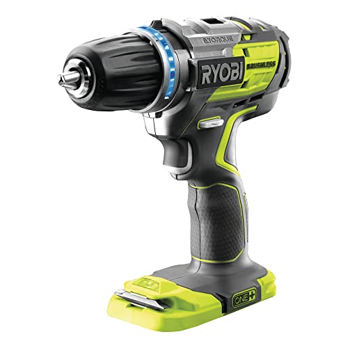 RYOBI 18V ONE+ akumulatora urbjmašīna R18DDBL-0 - bezsuku motors, 2 ātrumi, 13 mm urbjpatrona, labais/kreisais grieziens