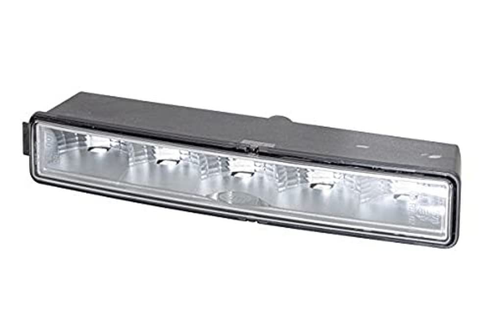 HELLA 2PT 010 043-041 LED-Dienas gaisma - LEDayLine - 24V - taisna - gaismas caurspīdīgums: caurspīdīgs - LED-gaismas krāsa: balta - kabelis: 500mm - spraudnis: AMP - labajā pusē - daudzums: 1