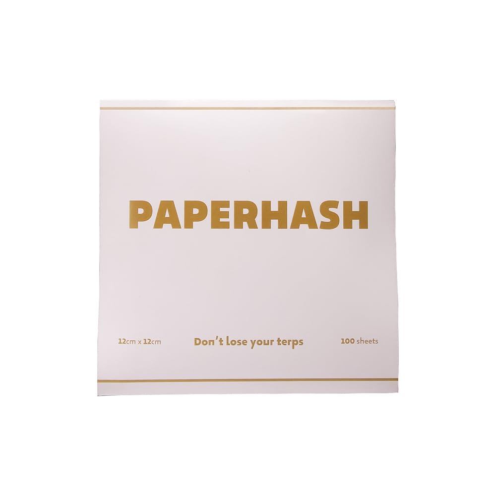 Paperhash profesionāls papīrs koncentrātiem, ekstraktiem, vaskiem un eļļām 12cm x 12cm | 100 loksnes