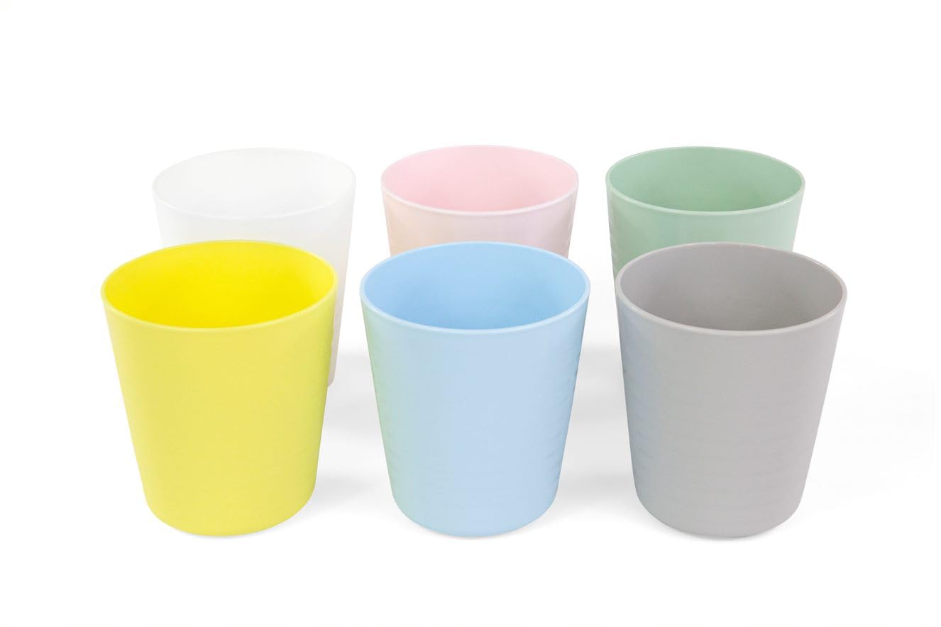Bērnu plastmasas dzeramkrūzītes IKEA KALAS, dažādās pasteļkrāsās, 6 gab., bez BPA