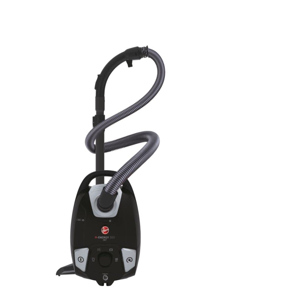 Hoover grīdas putekļsūcējs HE320PET - kluss (72 dBA), 3,5 L maisa izmešanas sistēma, EPA filtrs, dzīvnieku uzgalis.