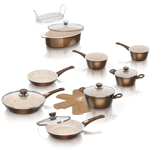 Genius virtuves piederumi - alumīnija, brūni-metālisks, 28 cm, izturīgs un stilīgs virtuves rīks.