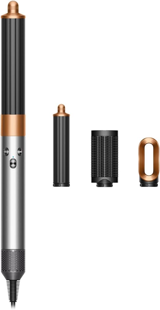 Matu veidotājs un fēns Dyson Airwrap Origin™ Multi-Styler – 3 viedie uzgaļi ieveidošanai, loku un viļņu veidošanai un žāvēšanai bez pārmērīga karstuma, niķeļa/vara krāsa