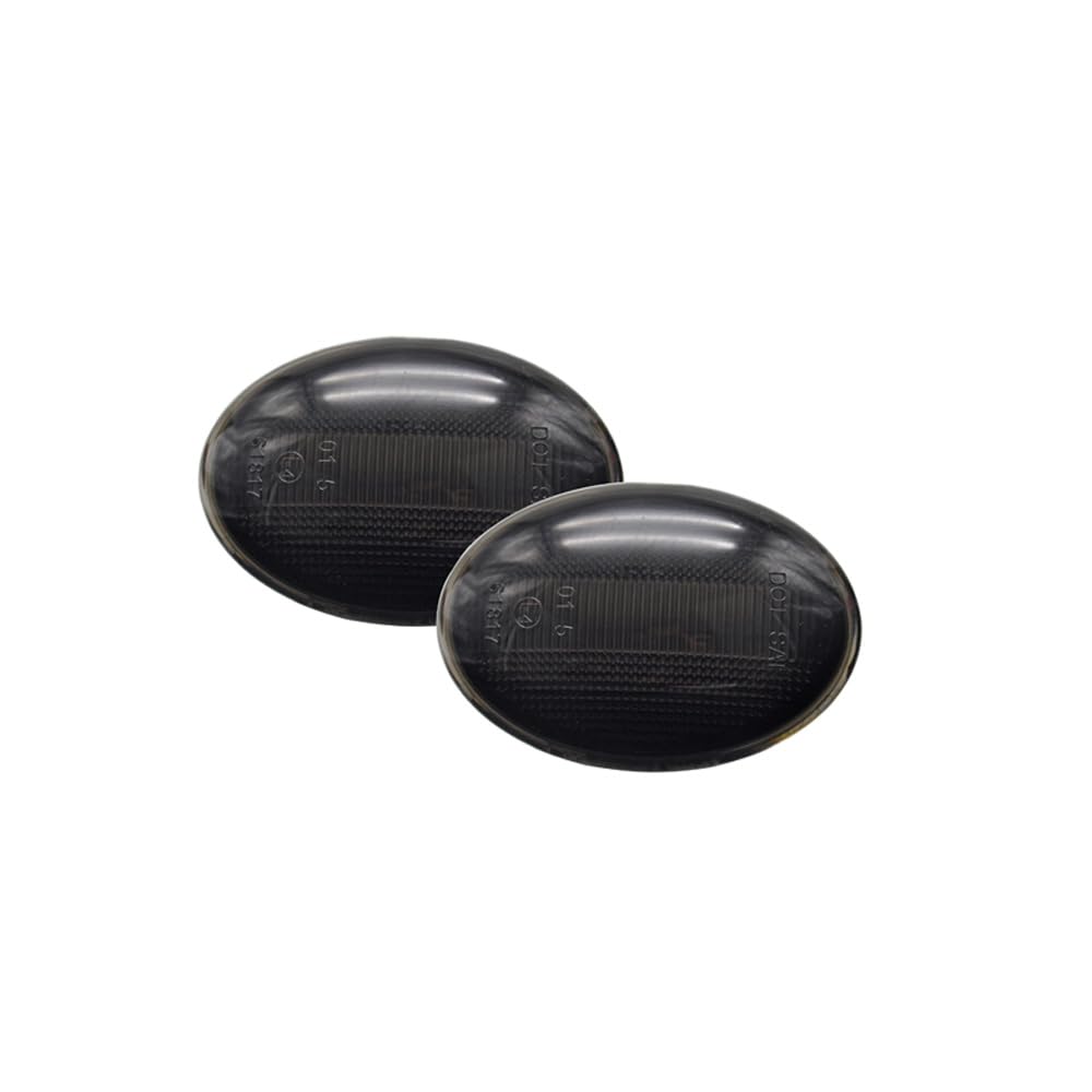 AUTO-STYLE LED sānu pagrieziena signālu komplekts saderīgs ar Mini R55 Clubman / R56 / R57 kabrioletu / R58 kupeju / R59 roadsteri - Dūmaka - iekļaujot dinamisku gaismas efektu