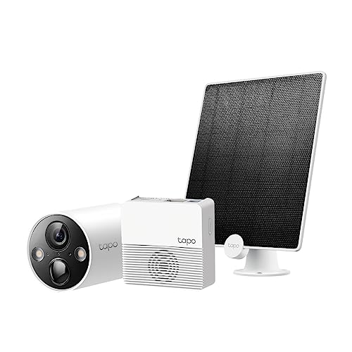 Tapo TP-Link 2K 4MP Saules uzraudzības kamera ārā ar akumulatoru, komplekts C420S1 A200, tikai 30 minūtes nepieciešamās saules gaismas dienā