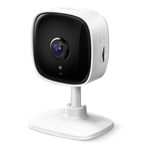 TP-Link Tapo C110 WLAN IP kamera uzraudzības kamera (3MP izšķirtspēja, divvirzienu audio, kustības noteikšana, skaņas un gaismas trauksme, nakts redzamība līdz 9m, līdz 256 GB vietējā atmiņa SD kartē) Balta