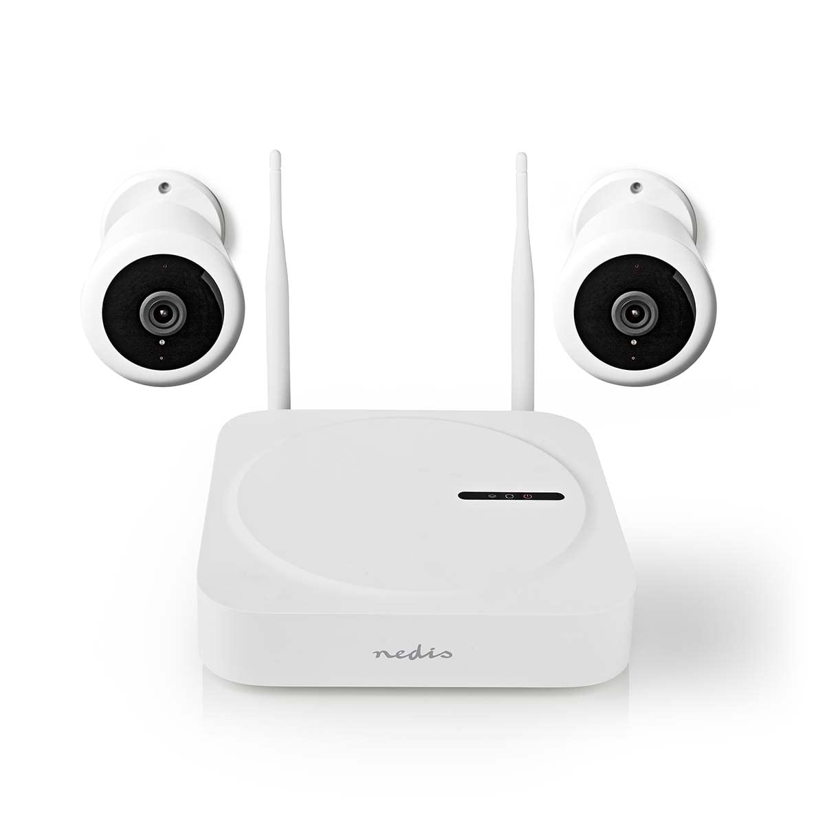 NEDIS SmartLife Bezvadu kameru sistēma - 2 x kamera - Full HD 1080p - IP65 - Nakts redzamība - Balta