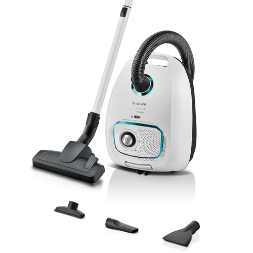 Bosch putekļsūcējs Serie 4 ProHygienic BGD41HYG - higiēnas filtrs, 10 gadu garantija, integrēti piederumi, 600 W, balts