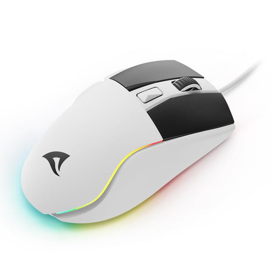 Sharkoon Skiller SGM35 White - Optical gaming mouse, RGB lighting, PBT buttons, ergonomic design.