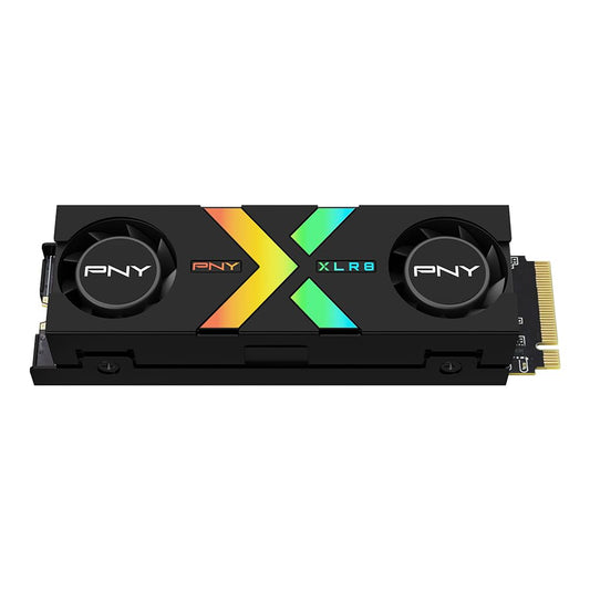 PNY CS3150 XLR8 Gaming Epic-X RGB™ 1TB M.2 NVMe SSD - High-speed storage with RGB cooling for gamers.