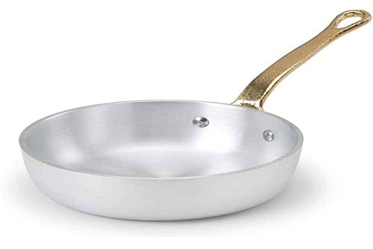 Agnelli 1932 Līnijas Katli - Alumīnijs, 3 mm biezums, misiņa rokturis, sudraba krāsa.