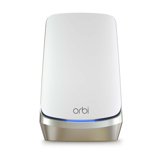 NETGEAR Orbi WiFi 6E Mesh (RBRE960) – Kvadrbands sistēma ar WiFi 6E maršrutētāju, aptver 225 m² un 200 ierīces. Ultrātrumi ātrumi līdz 10,8 Gbit/s (AXE11000). Ļoti vienkārša uzstādīšana.