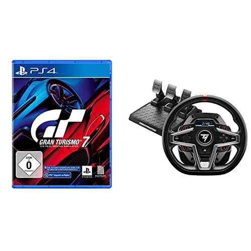 Gran Turismo 7 [PS4] + Thrustmaster T248 sacīkšu stūre un magnētiskās pedāļi