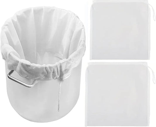 Firavggu filtru maisi 3 gab., 120 Micro, 45*60cm, presēšanas maiss, Brew Bag, neilona apiņu filtrs, alus filtrēšanas maiss, balts, spiedmaiss, filtraudums, sulu spiešanas audums, caurdurmais, riekstu piena maiss augļu spiedei, vīnam, ievārījumam