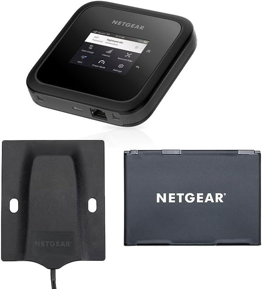 NETGEAR Nighthawk M6 5G WiFi 6 mobilais hotspot-routeris (MR6150) - ultrātrā WiFi hotspot-routeris, līdz 6 GBit/s, atbloķēts, iekļauts otrais akumulators un antena