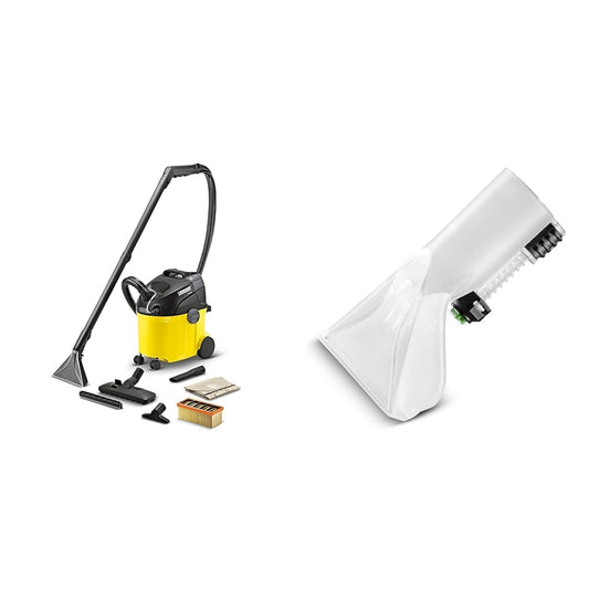 Kärcher SE 5.100 - 2-in-1 putekļsūcējs ar izsmidzināšanas šļūteni un mazgāšanas sprauslu polsterējuma tīrīšanai, balts