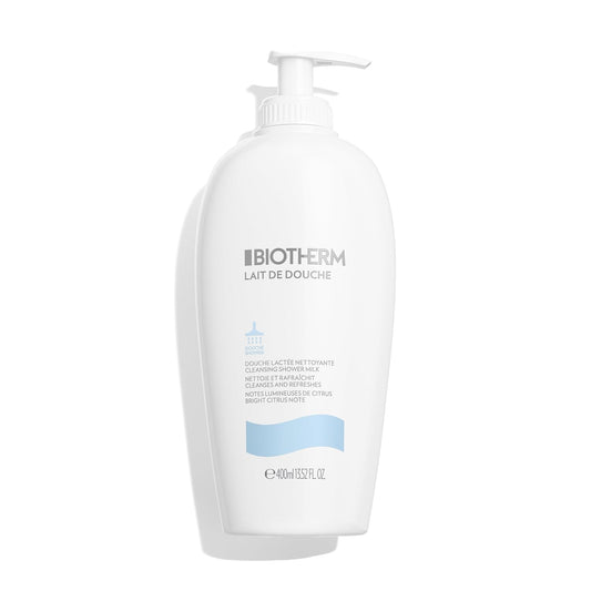 Dušas želeja Biotherm Lait De Douche, atsvaidzinoša dušas krēma ar Life Plankton un citrusaugļu ekstraktiem, mitrinoša ķermeņa mazgāšanas želeja, 400 ml