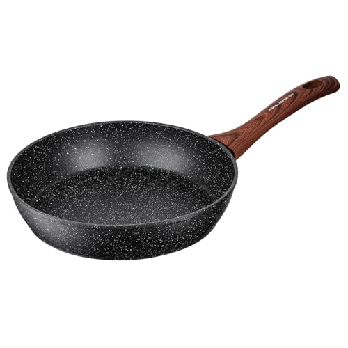 FLORINA cepšanas panna MASTER BLACK 24 cm - pretpiedeguma, piemērota visiem plīts veidiem, ergonomisks Soft-Touch rokturis