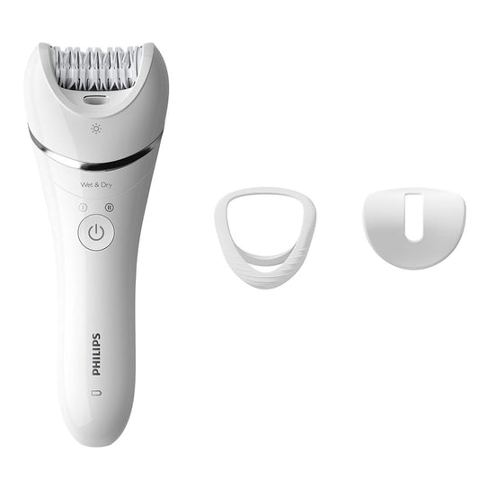 Philips epilators Series 8000, bezvadu mitrā un sausā epilatora kājām un ķermenim, matu noņemšanas ierīce sievietēm