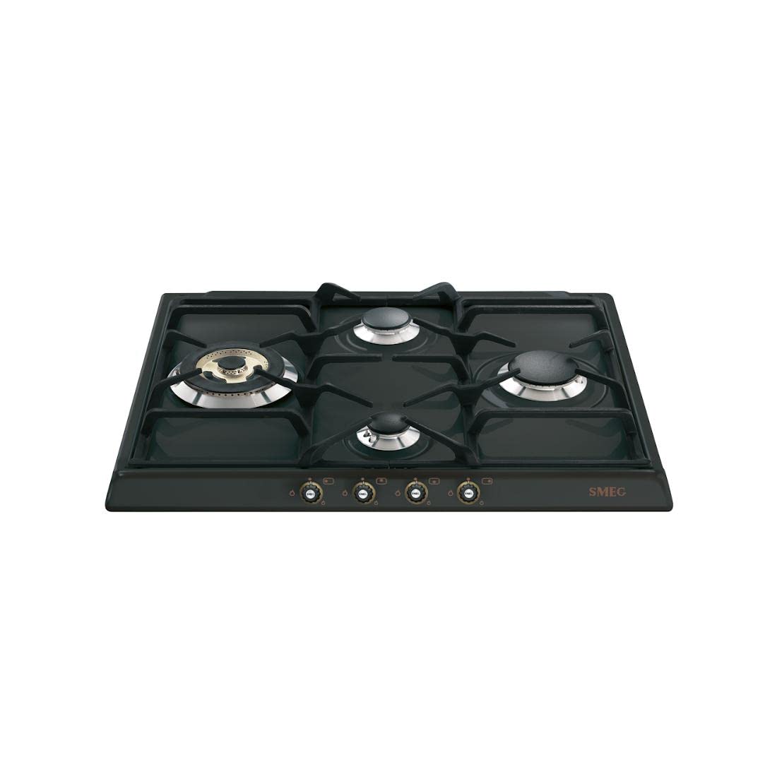 SMEG gāzes plīts CORTINA - SR764AO, antracīts/melns