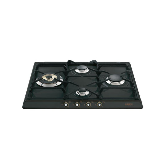 SMEG gāzes plīts CORTINA - SR764AO, antracīts/melns