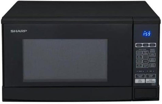Sharp R-270BK Solo mikroviļņu krāsns, 20 L, 800 W, 10 jaudas līmeņi, 8 AutoCook programmas, taimeris līdz 99 min., stikla griešanas šķīvis (25,5 cm), melns