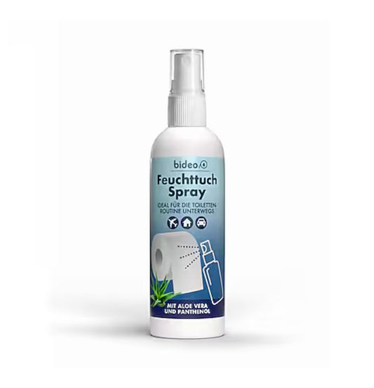 Mitrinošs tualetes papīra aerosols bideo® 100ml, higiēniskai tīrīšanai, 1 izsmidzinājums, 1 gab.