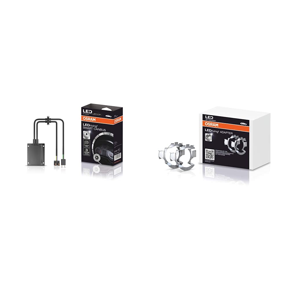 Osram LEDriving SMART CANBUS, LEDSC01, apiet lampu defektu noteikšanas sistēmu Retrofit lampām, piemēram, Night Breaker H7-LED & LEDriving ADAPTER priekš NIGHT BREAKER H7-LED; lampu turētājs