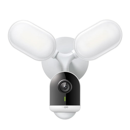 Tapo C720 Prožektoru kamera ar vadu (Floodlight Cam Wired) | Uzraudzības kamera ārā 2K, WLAN 2.4GHz, microSD karte, Google Home un Alexa | Fiksēti savienota drošības kamera ar 2800lm LED