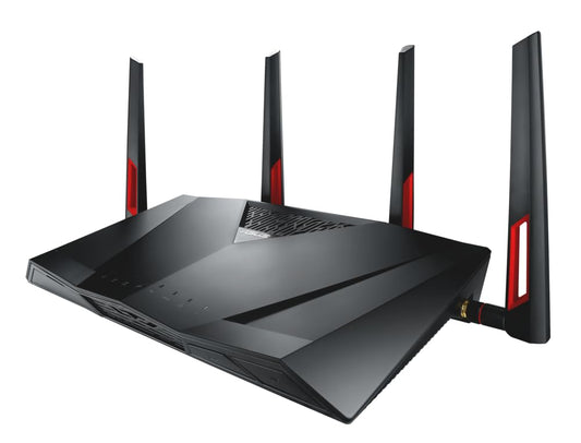 Asus DSL-AC88U Modem Router (ES versija Annex A, WiFi 5 AC3100 MU-MIMO, 4x Gigabit LAN, AiProtection, Divkodolu CPU, Multifunkcionāls USB 3.0)